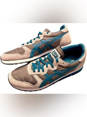 Onitsuka Tiger by Asics Men’s Sneakers - Beige with Teal - Size 12.5